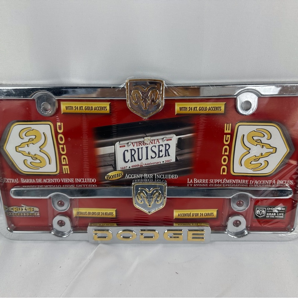 Dodge license plate cover
